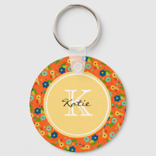 Chaveiro Flor Monogrammed