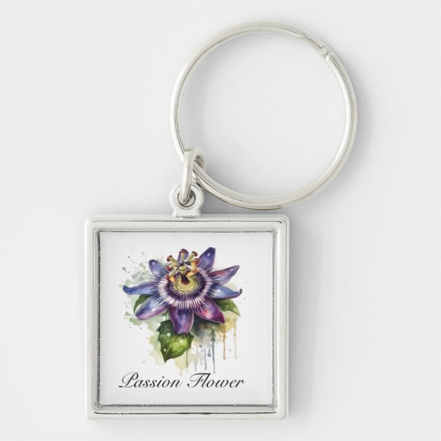 Chaveiro Flor Passivo Púrpura (Frente)