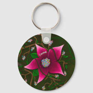 Chaveiro Flor Personalizada Caprichosa