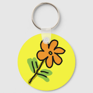 Chaveiro Flor - Pintura infantil