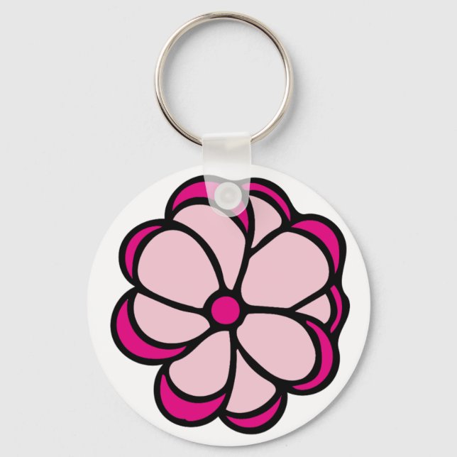 Chaveiro Flor rosa (Frente)