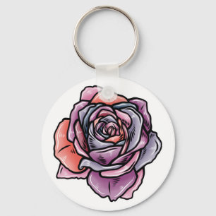 Chaveiro Flor Rosa colorido