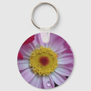 Chaveiro Flor rosa e amarela