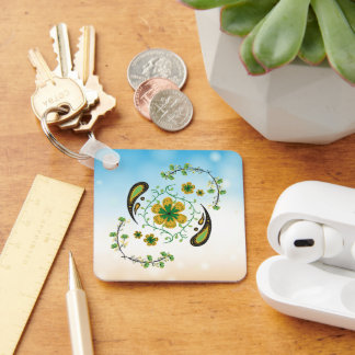 Chaveiro Flor Taiji, Harmonia Floral Yin Yang