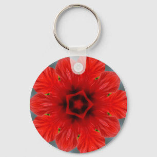 Chaveiro Flor Vermelha