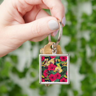 Chaveiro Florais Tropicais e Beija-flor - Botanica de Verão