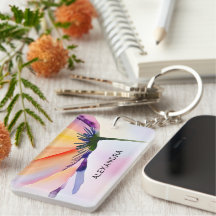 Floral Contemporâneo com Nome Personalizado Opcion