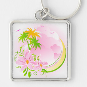 Chaveiro floral da forma 12
