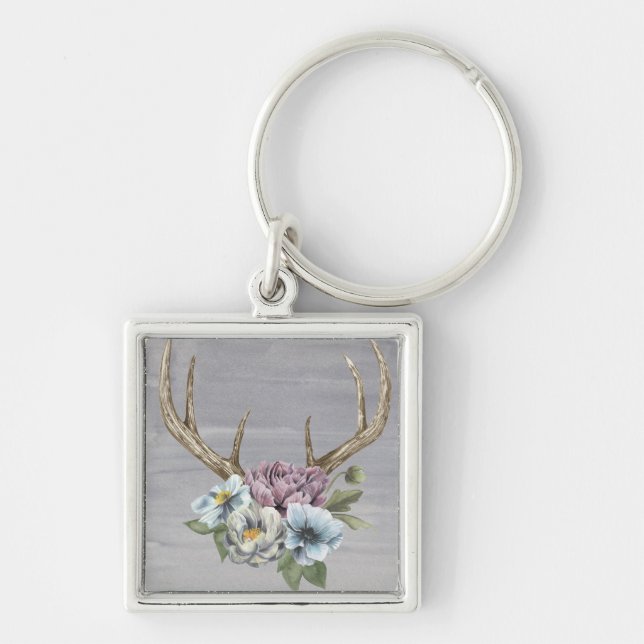 Chaveiro Floral Deer Antlers (Frente)