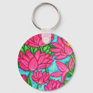 Chaveiro Floral Funky - corrente chave de Lotus