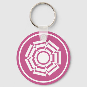 Chaveiro Floral Groove, Magenta