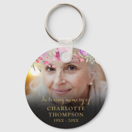 Chaveiro Floral In Loving MemoryPhoto