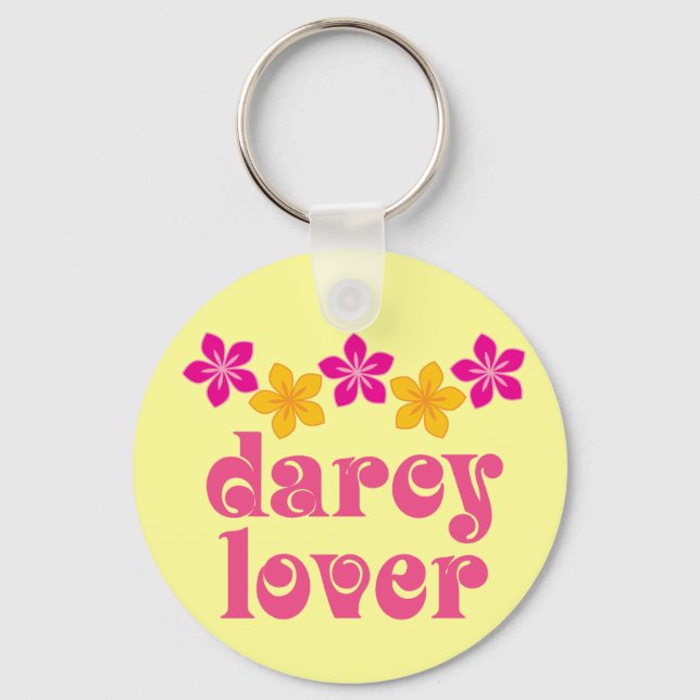 Chaveiro Floral Jane Austen Darcy Lover Gift (Frente)