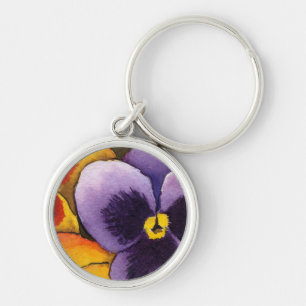 Chaveiro Floral "Pansy 1"