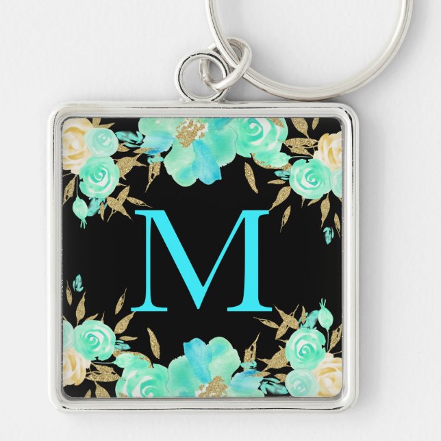 Chaveiro Floral personalizado (Frente)