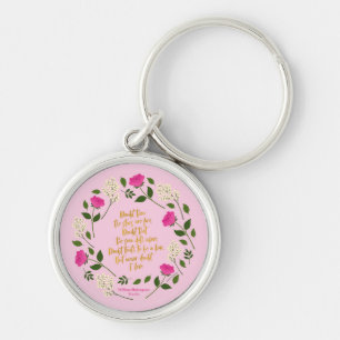 Chaveiro Floral Púrpura Rosa William Shakespeare Nunca Duv