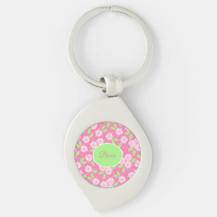 Chaveiro Floral Rosa Chique Despojado Personalizado