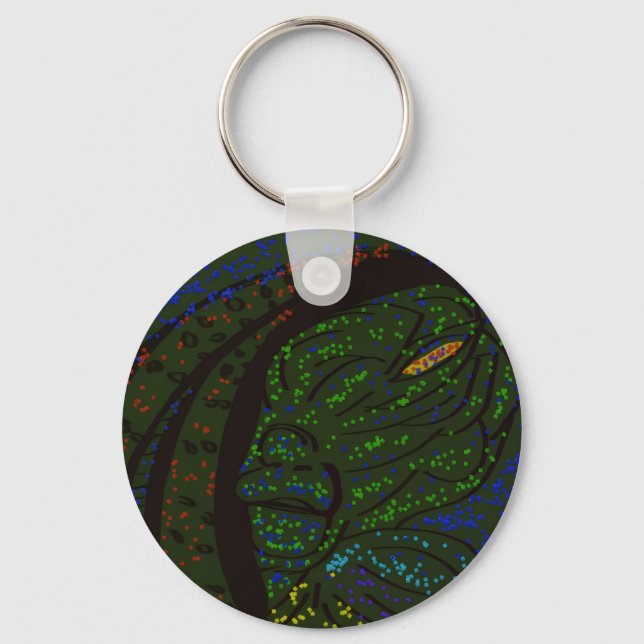 Chaveiro Floral Sea Monster Keychain (Frente)