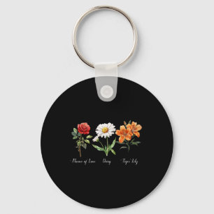 Chaveiro Floral Sutil Anti Trump Flor De Amor Margarida Tig