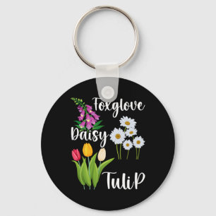 Chaveiro Floral Sutil Anti Trump Flores Dedaleira Margarida