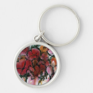 Chaveiro Floral "Vase Rosa"