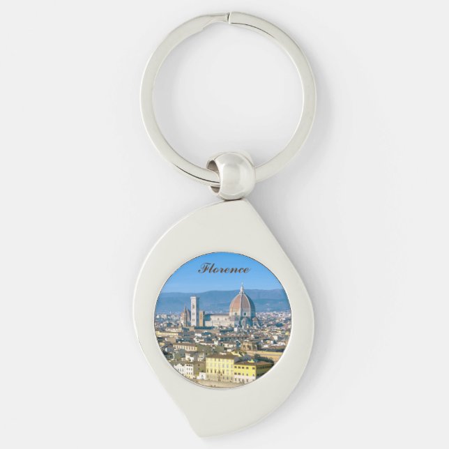Chaveiro Florence cityscape with Duomo cathedral  (Frente)
