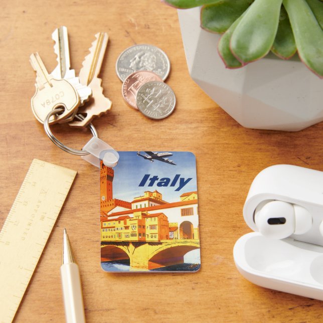 Chaveiro Florence Itália Ponte Vecchio Viagens vintage (Mesa)