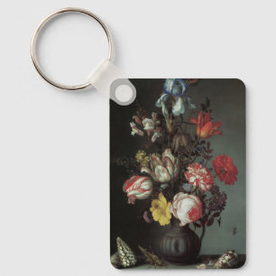 Chaveiro Flores Barrocas Vintage por Balthasar van der Ast