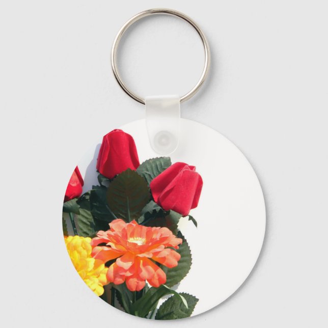 Chaveiro Flores com várias cores (Frente)