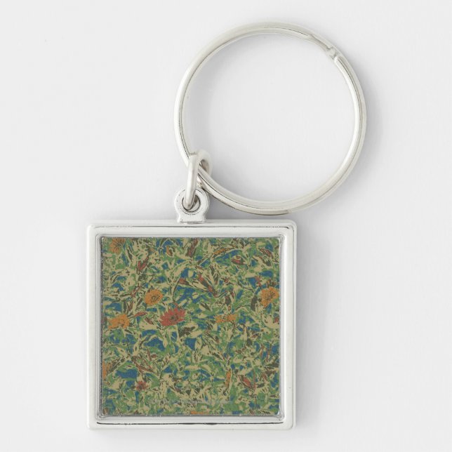 Chaveiro Flores contra o teste padrão da camuflagem da (Frente)