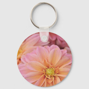 Chaveiro Flores cor-de-rosa bonitas da dália