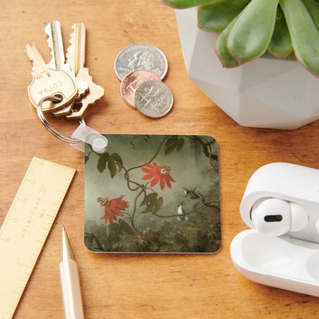 Chaveiro Flores da Paixão e Beija-flores de Martin J Heade (Mesa)