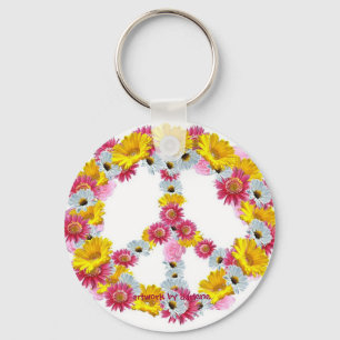 Chaveiro flores da paz, trabalhos de arte pelo darlene