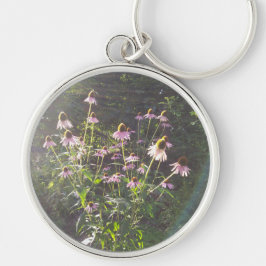 Chaveiro Flores de Echinacea ao Sol