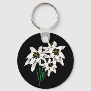 Chaveiro Flores de Edelweiss