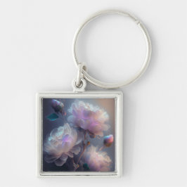 Chaveiro Flores de Espectro de Luz de Foco Suave Iridescent