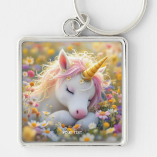 Chaveiro Flores de Fantasy Baby Unicorn