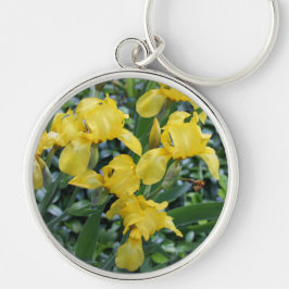 Chaveiro Flores de Íris Amarelas
