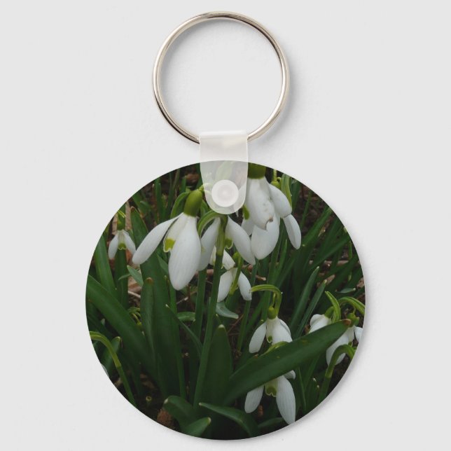 Chaveiro Flores de primavera Brancas I (Galanthus) (Frente)