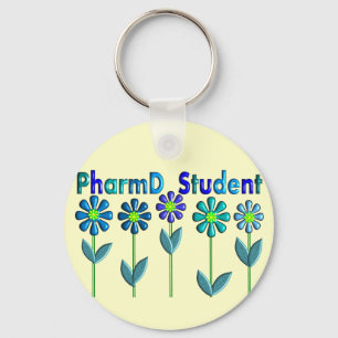 Chaveiro FLORES do AZUL do estudante de PharmD