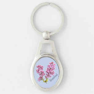 Chaveiro - flores do Lilac com nome