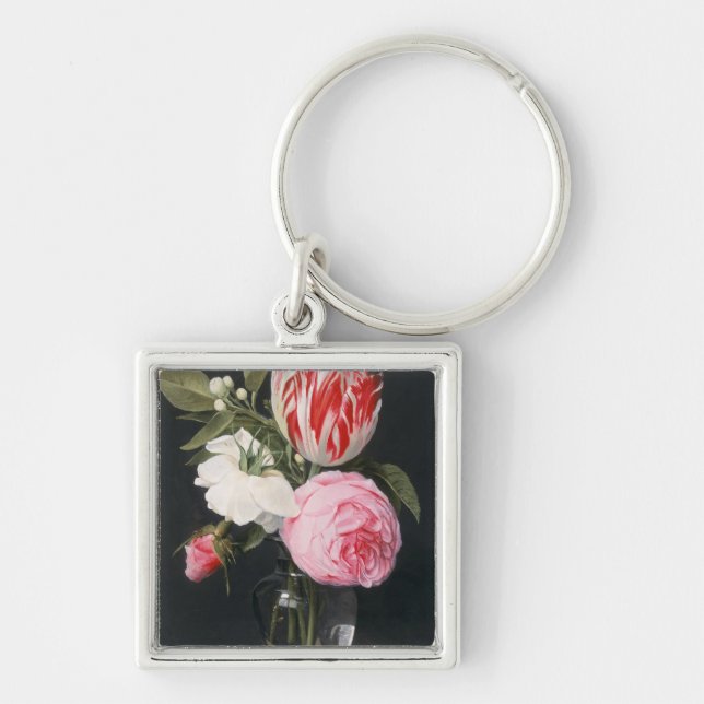 Chaveiro Flores em um vaso de vidro (Frente)