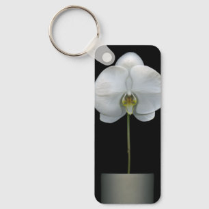 Chaveiro Flores   Flor Orquídea Branca