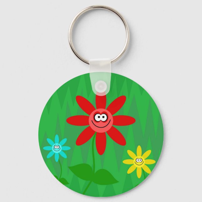 Chaveiro Flores Funky (Frente)