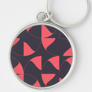 Chaveiro Flores geométricas circulares Elegante, chic, abs