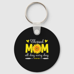 Chaveiro Flores Mãe Abencoada Todos os Dias Mamãe Dia das M