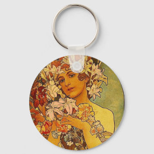 Chaveiro flores mucha