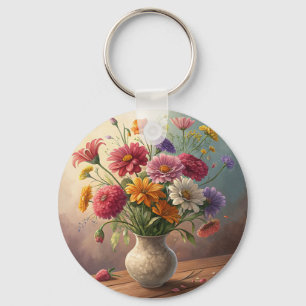 Chaveiro Flores no vaso