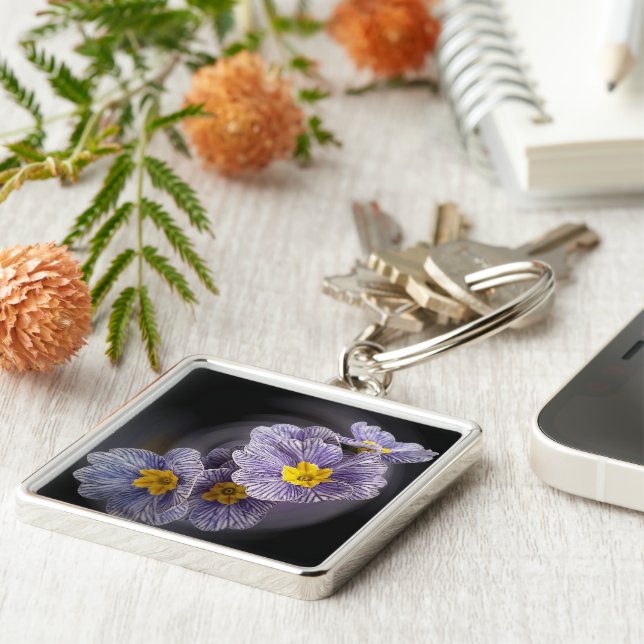 Chaveiro Flores primrose (Lateral)