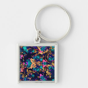Chaveiro Flores-quic-abstrato